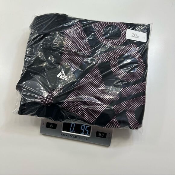 Adidas Pink Black Track Zipper Pocket Jacket Youth Girls Medium - Picture 7 of 7